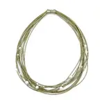 Sea Lily Bronze Pw Necklace with White Fw Pearls