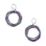 Sea Lily Rainbow PW Multi Loop Large Earrings