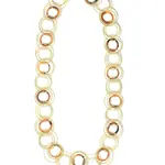 Sea Lily Gold PW Rings with Tortoise Rings Long Necklace