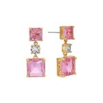 Eye Candy Los Angeles Ariana Pink Cubic Zirconia Earrings