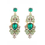 Eye Candy Los Angeles Holly Green Statement Earrings