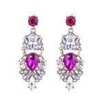 Eye Candy Los Angeles Holly Purple Statement Earrings