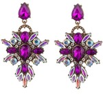 Eye Candy Los Angeles Lexy Purple Statement Earrings