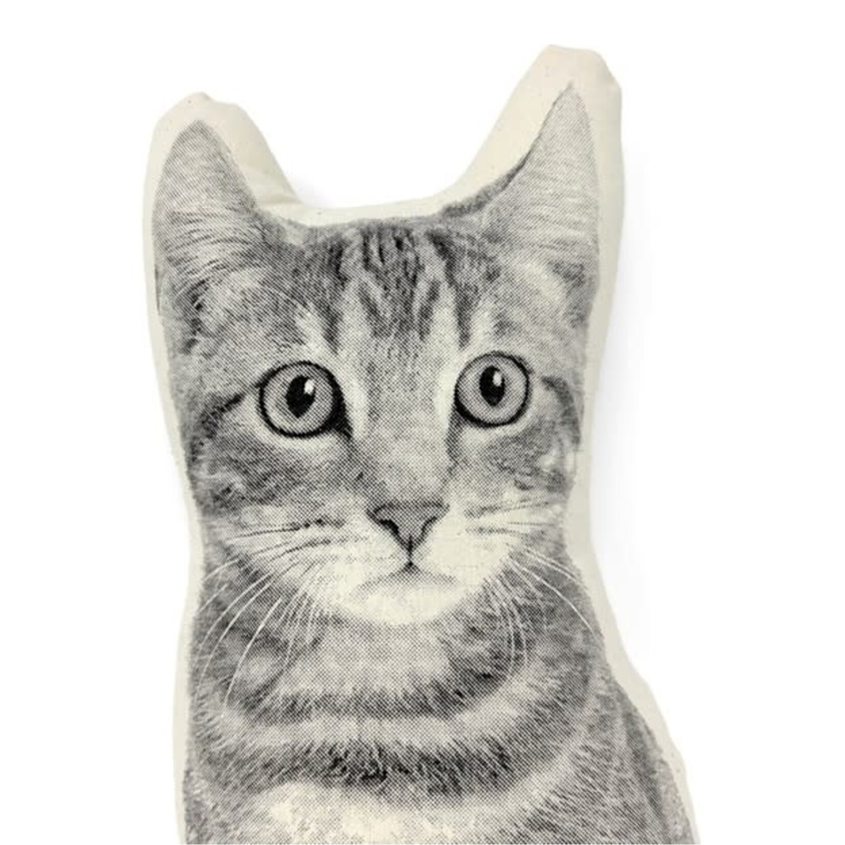 Broderpress Cat Pillow 7" x 15"