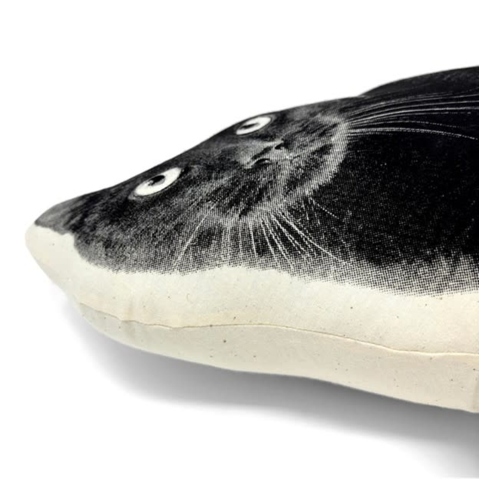 Broderpress Black Cat Pillow 16" x 7"