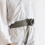 ADA Original Leather Wrap Belt in Sea Grass