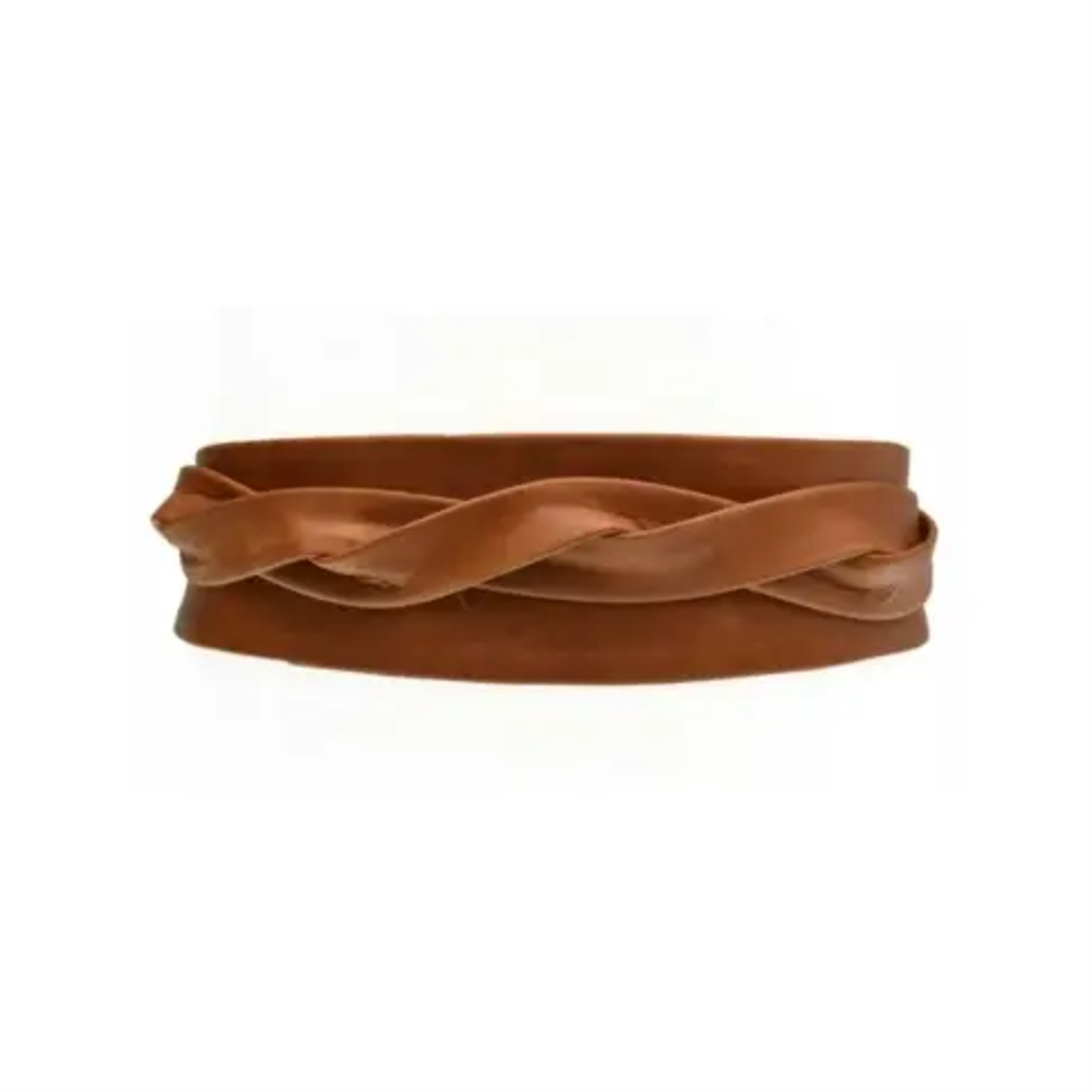 ADA Original Leather Wrap Belt in Cognac Extra Length