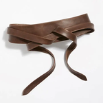 ADA Original Leather Wrap Belt in Chocolate