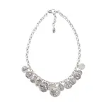 Chanour Handmade Pewter/Slvr Plated Coins Necklace