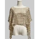 Ellyndale Lace Poncho in Champagne