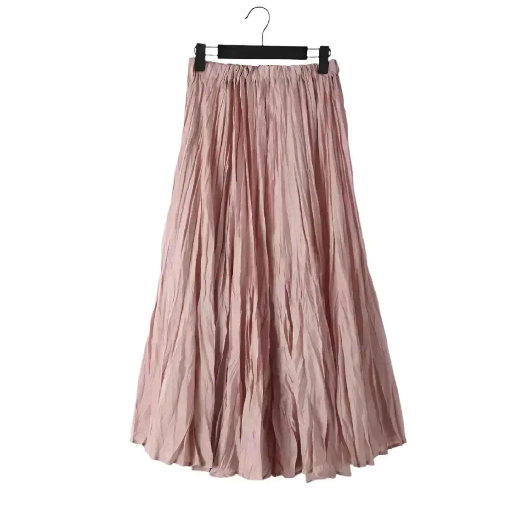Ellyndale Pleated Skirt in Blush Pink One Size
