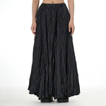 Draped Ruched Skirt in Black OS