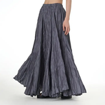 Draped Ruched Skirt in Gray OS