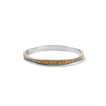 Brighton Light Hearted Crystal Bangle in Topaz