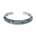 Brighton Trust Your Journey Blues Double Hinged Bangle