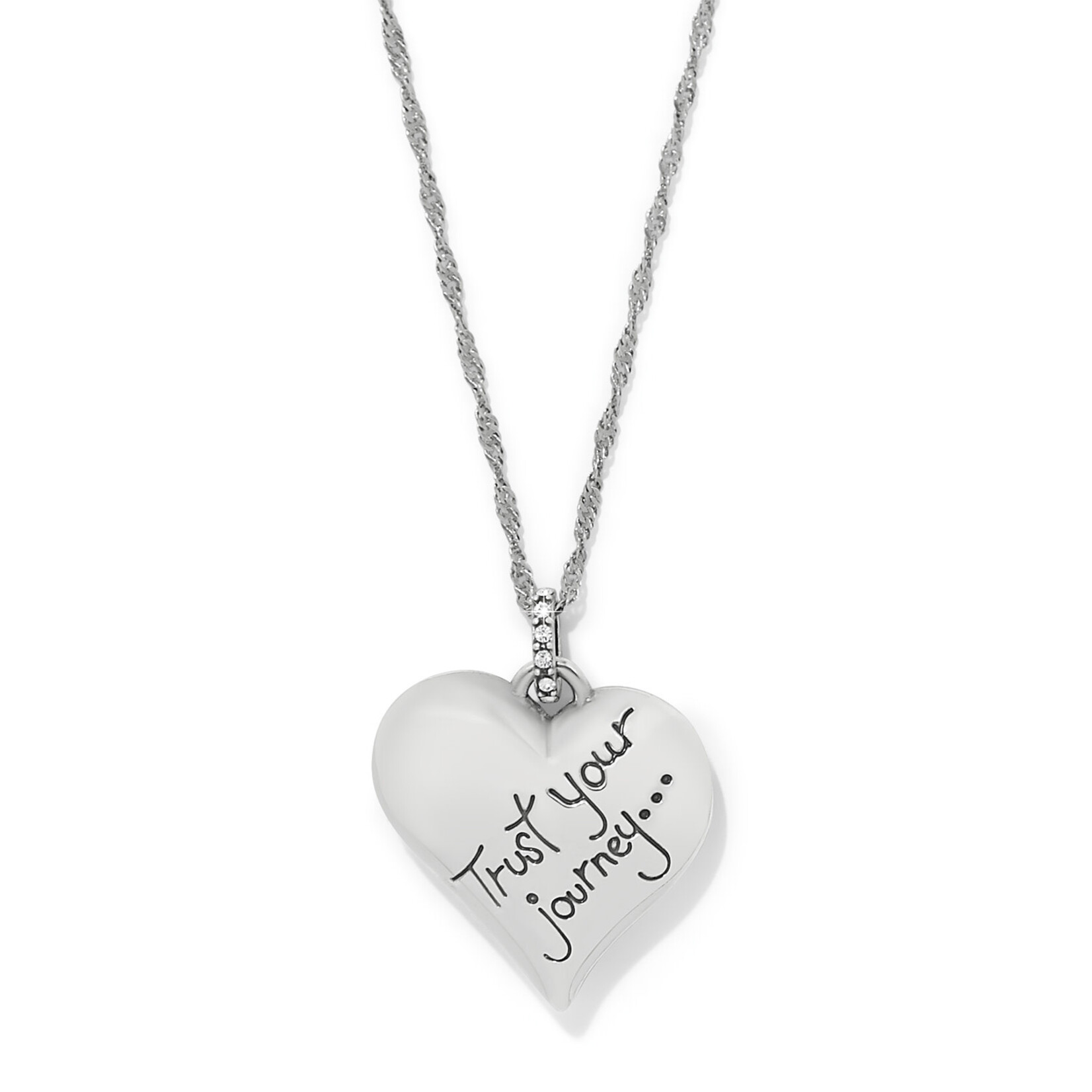 Brighton Trust Your Journey Blues Heart Necklace