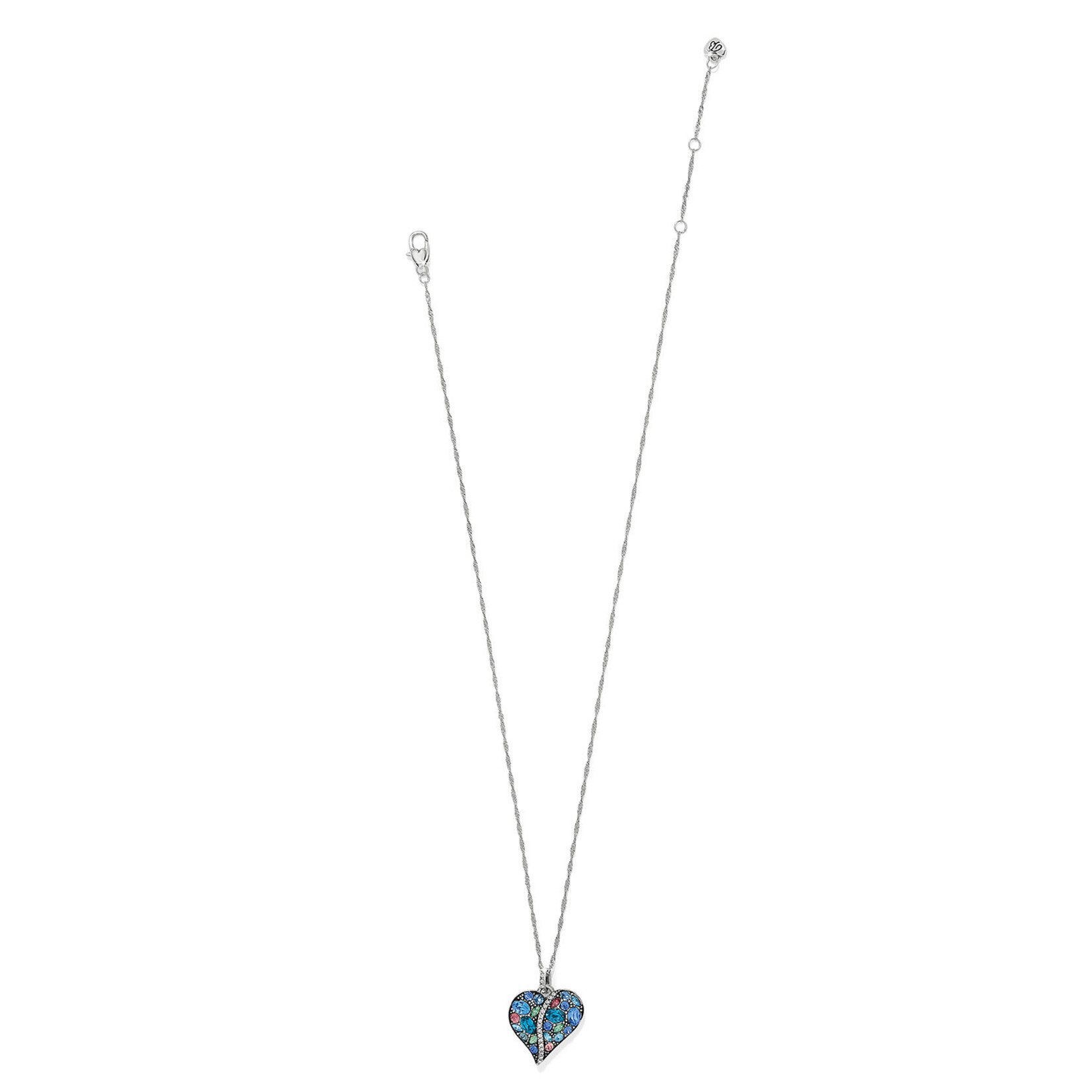 Brighton Trust Your Journey Blues Heart Necklace
