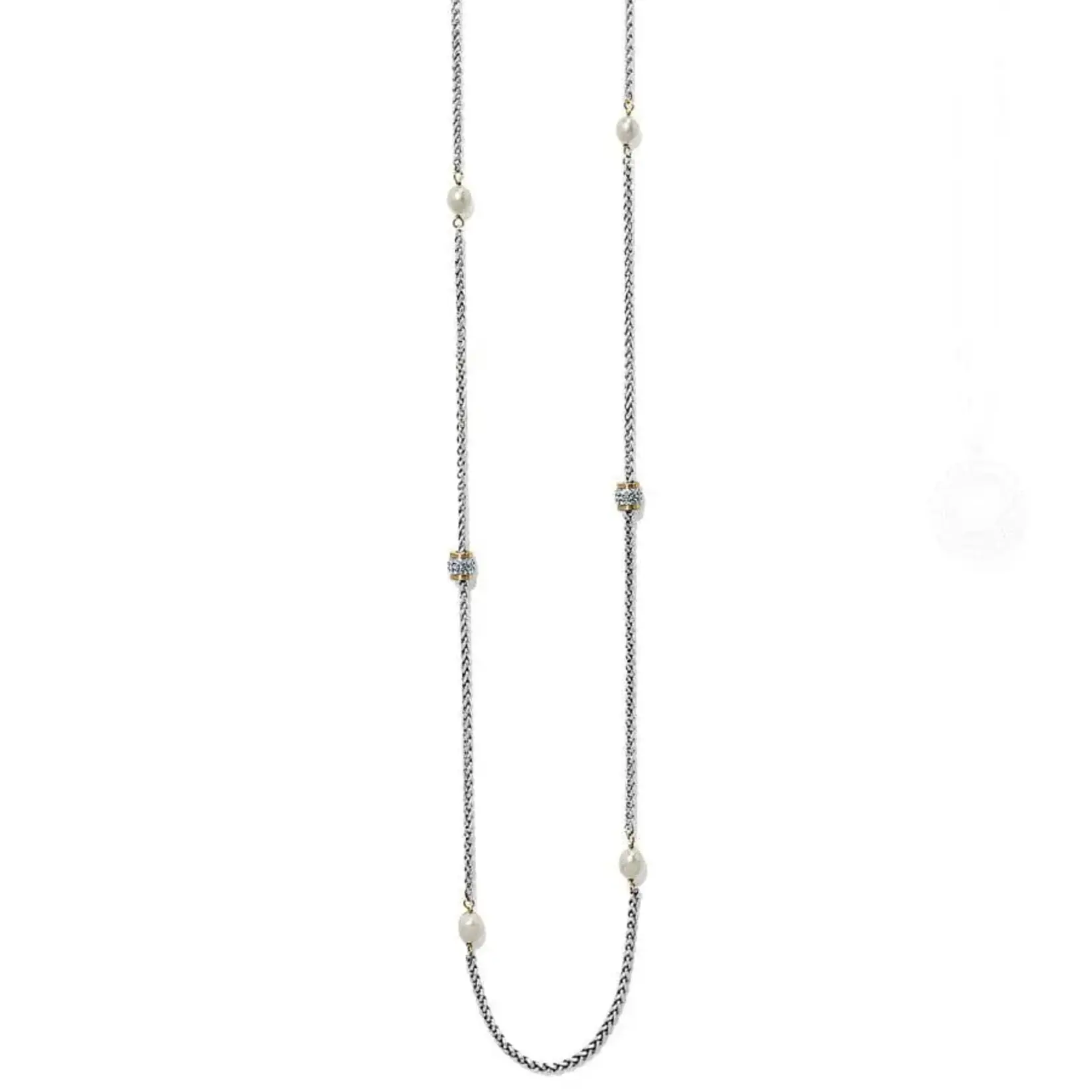 Brighton Meridian Petite Pearl 2 Tone Long Necklace