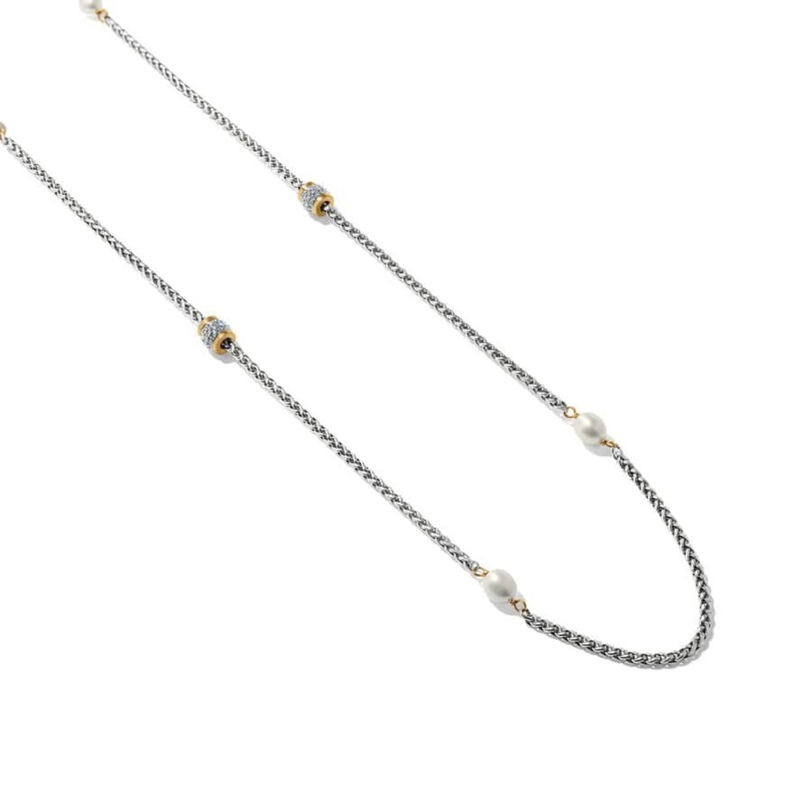 Brighton Meridian Petite Pearl 2 Tone Long Necklace