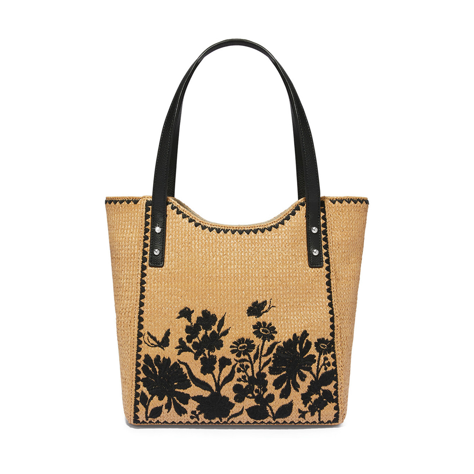 Brighton Black Pepper Straw Tote