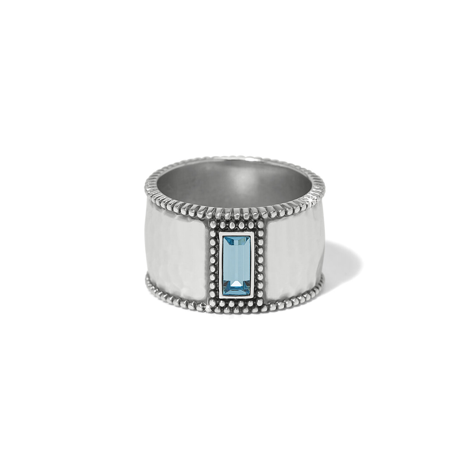 Brighton Pretty Tough Gem Aquamarine Wide Band Ring