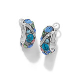 Brighton Trust Your Journey Blues Hoop Earrings