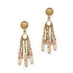 Brighton Contempo Nuevo Rosado Fringe Post Earrings