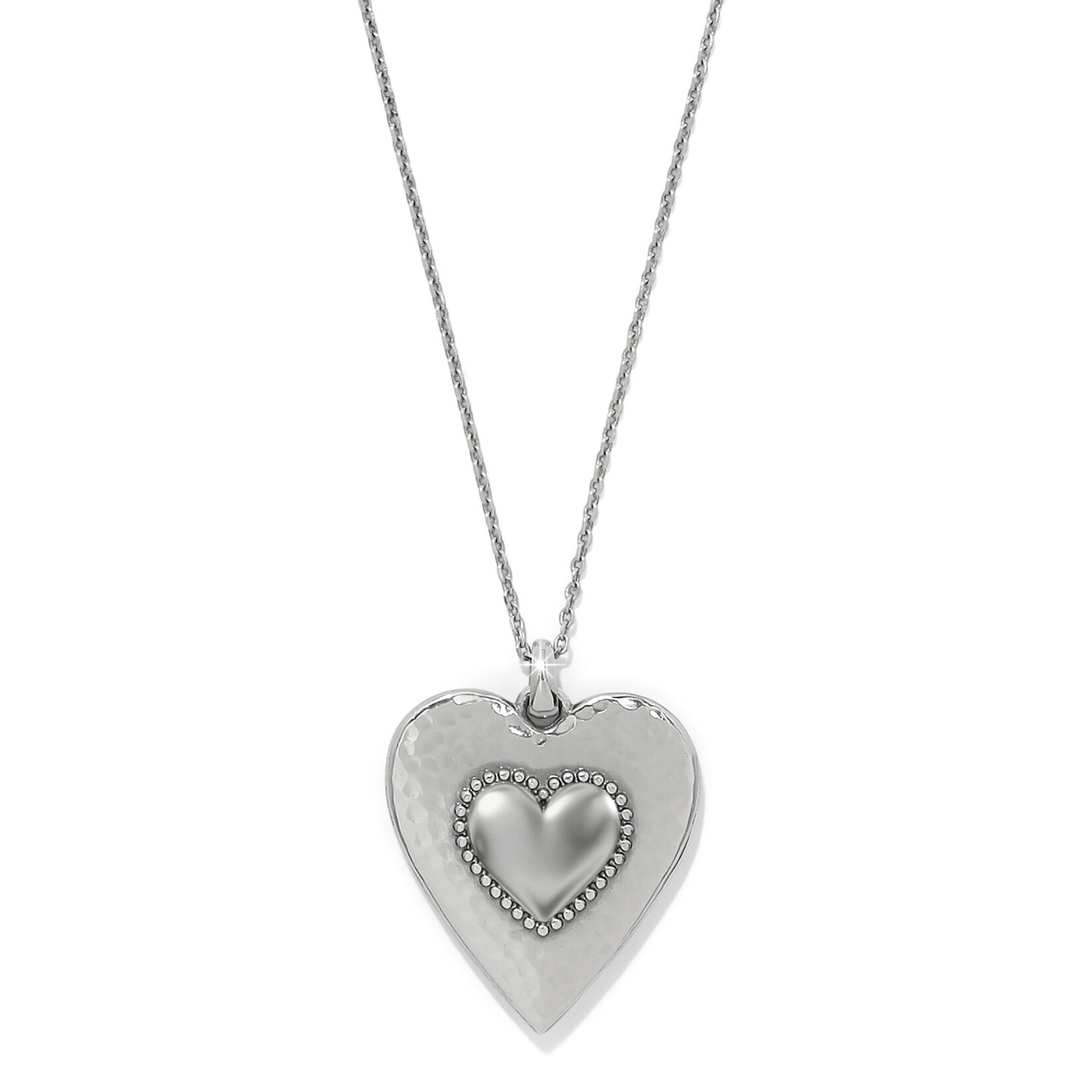 Brighton Pretty Tough Gem Heart Crystal Necklace