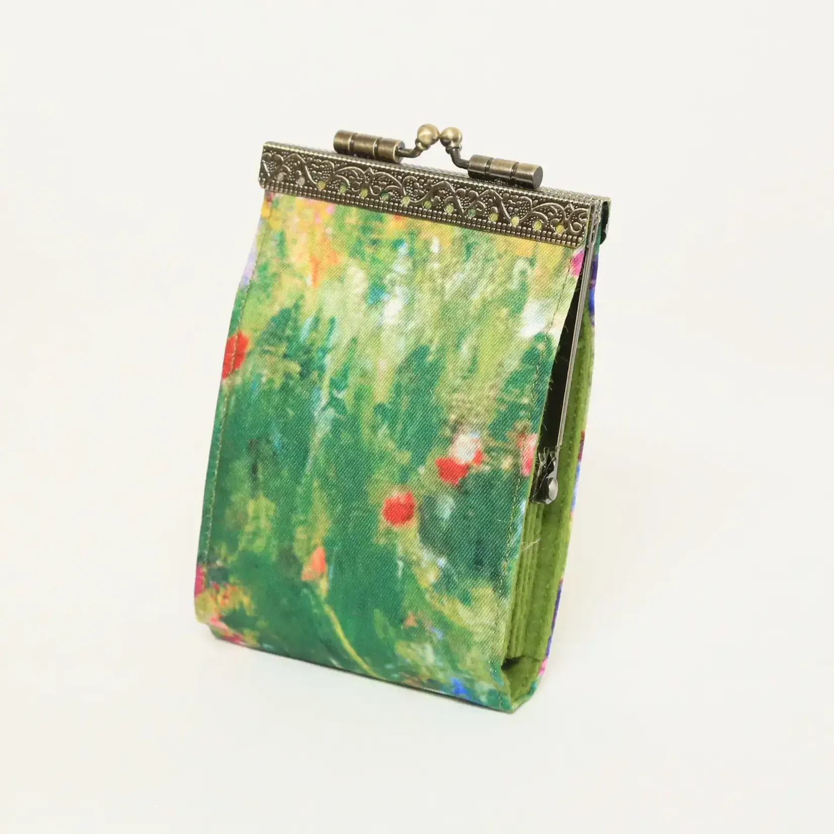 Cathayana Artist Painting Prints, Card Holder with Rfid Protection Monet Alice Garden