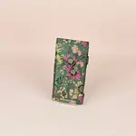 Cathayana Brocade Floral Double Eyeglasses Holder in Green & Pink