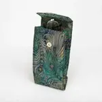 Cathayana Brocade Floral Double Eyeglasses Holder in Navy & Gold