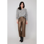 Woven Ankle Pant in Copper Metallic