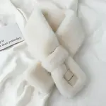 Faux Fur Neck Wrap w/Pull Through in Ivory