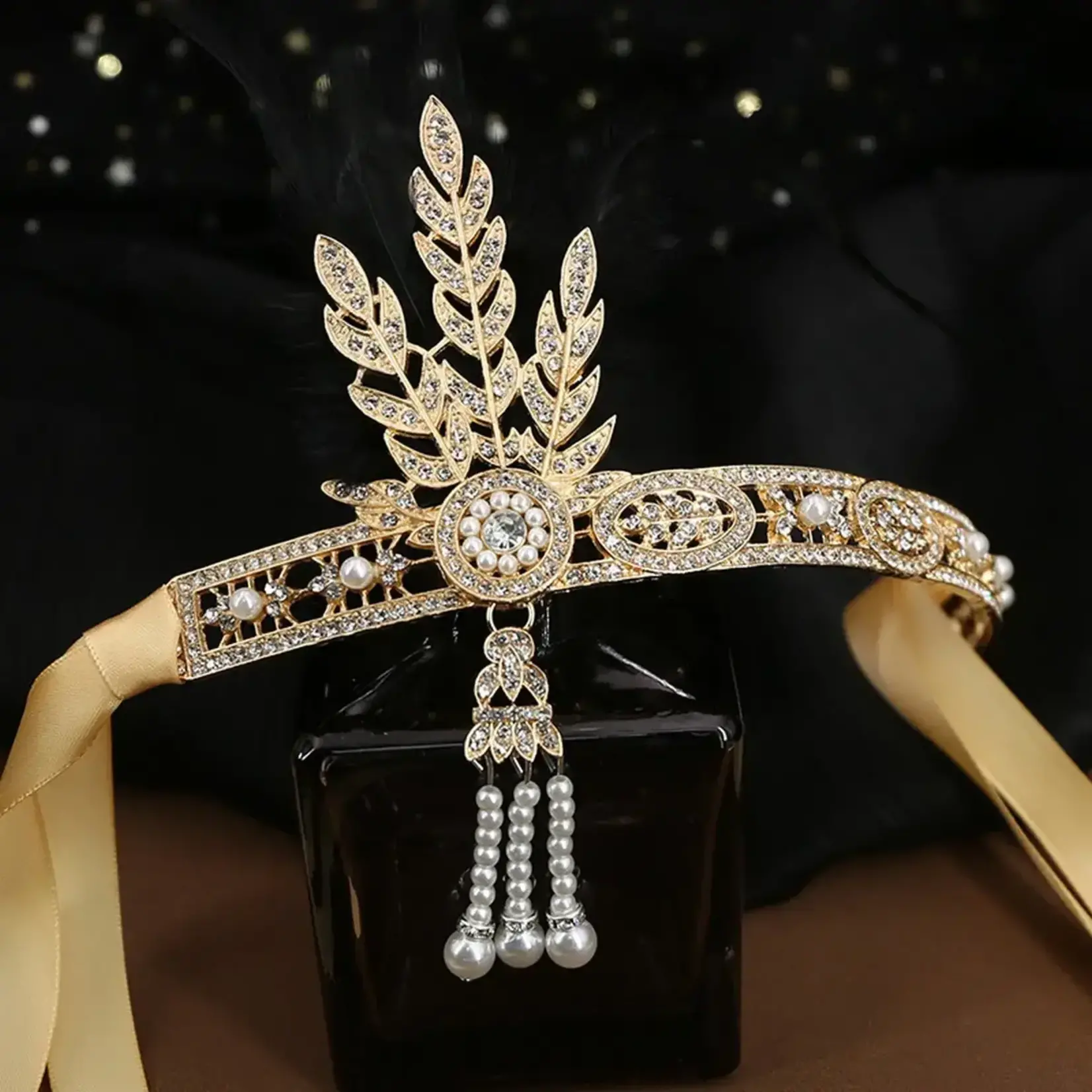 Gatsby Style Headdress in Gold