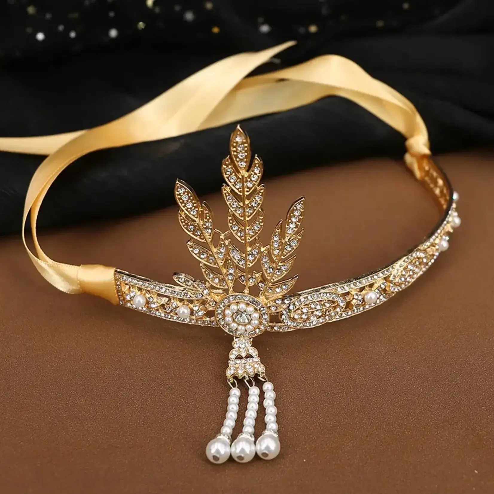 Gatsby Style Headdress in Gold