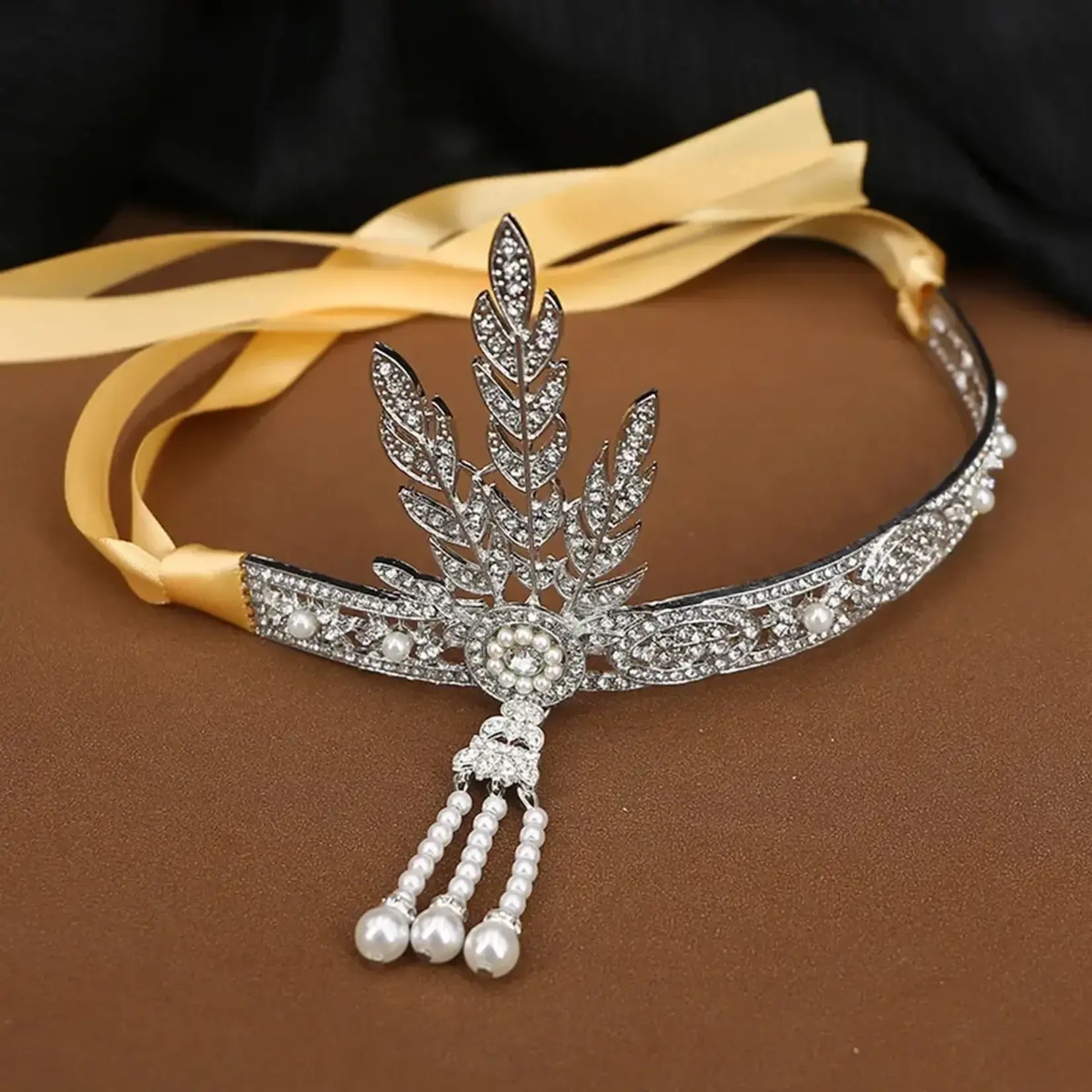 Gatsby Style Headdress in Silver