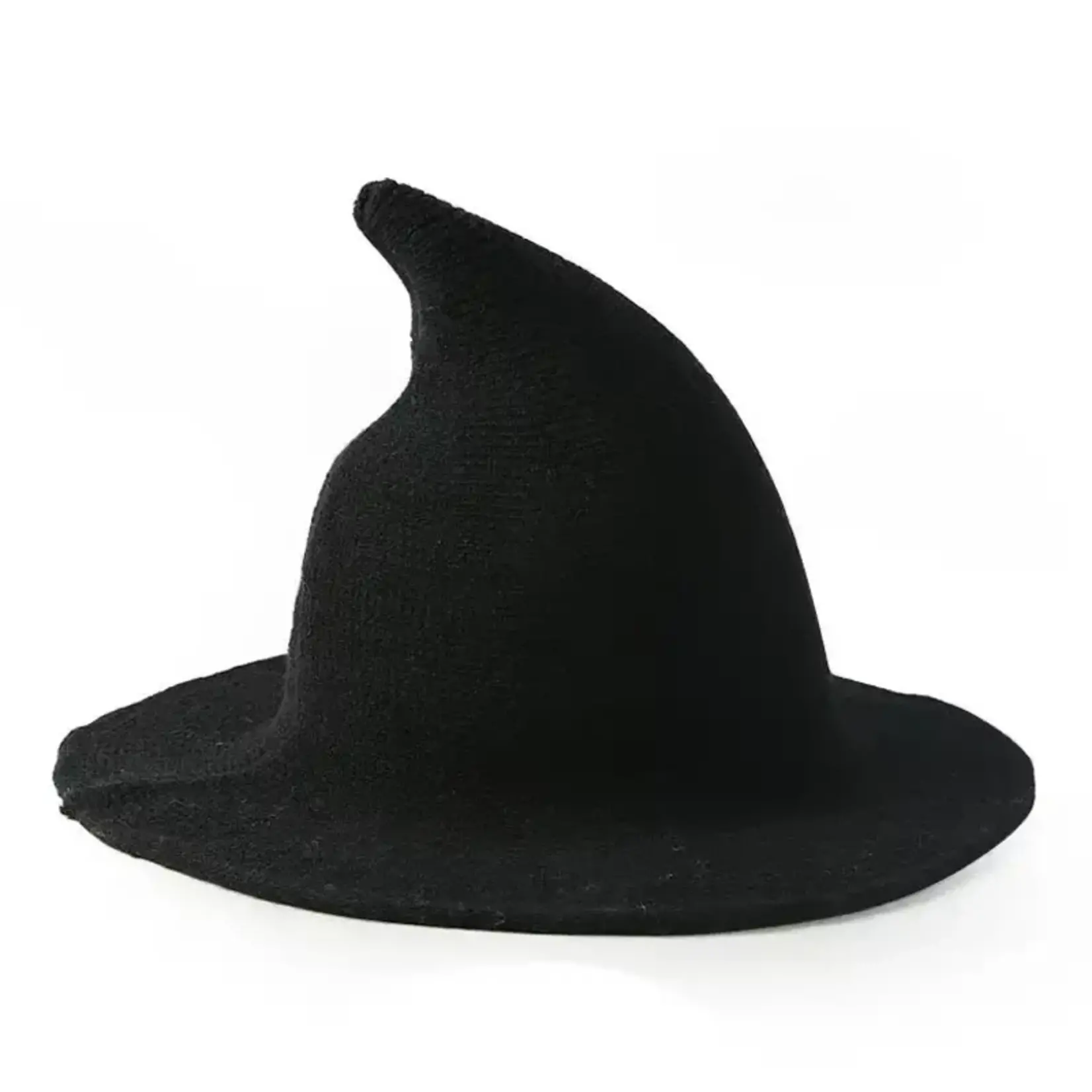 Women Witch Hat For Halloween Spire Knitted Cap