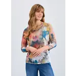 FDJ Dolman V-Neck Top in Fall Bouquet