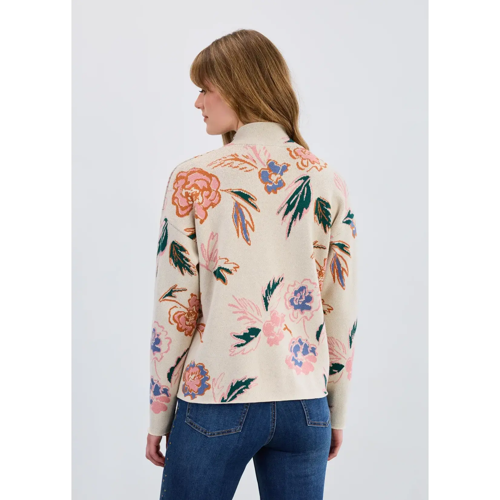 FDJ Mock Neck Loose Fit Sweater in Bloomsbury