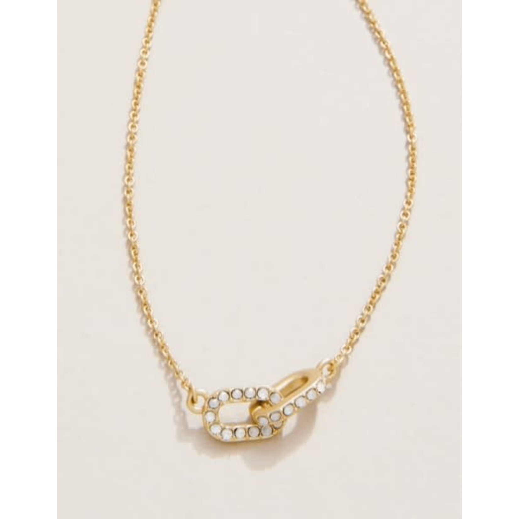 Spartina SLV Necklace 18" Forever Friends/Links Gold