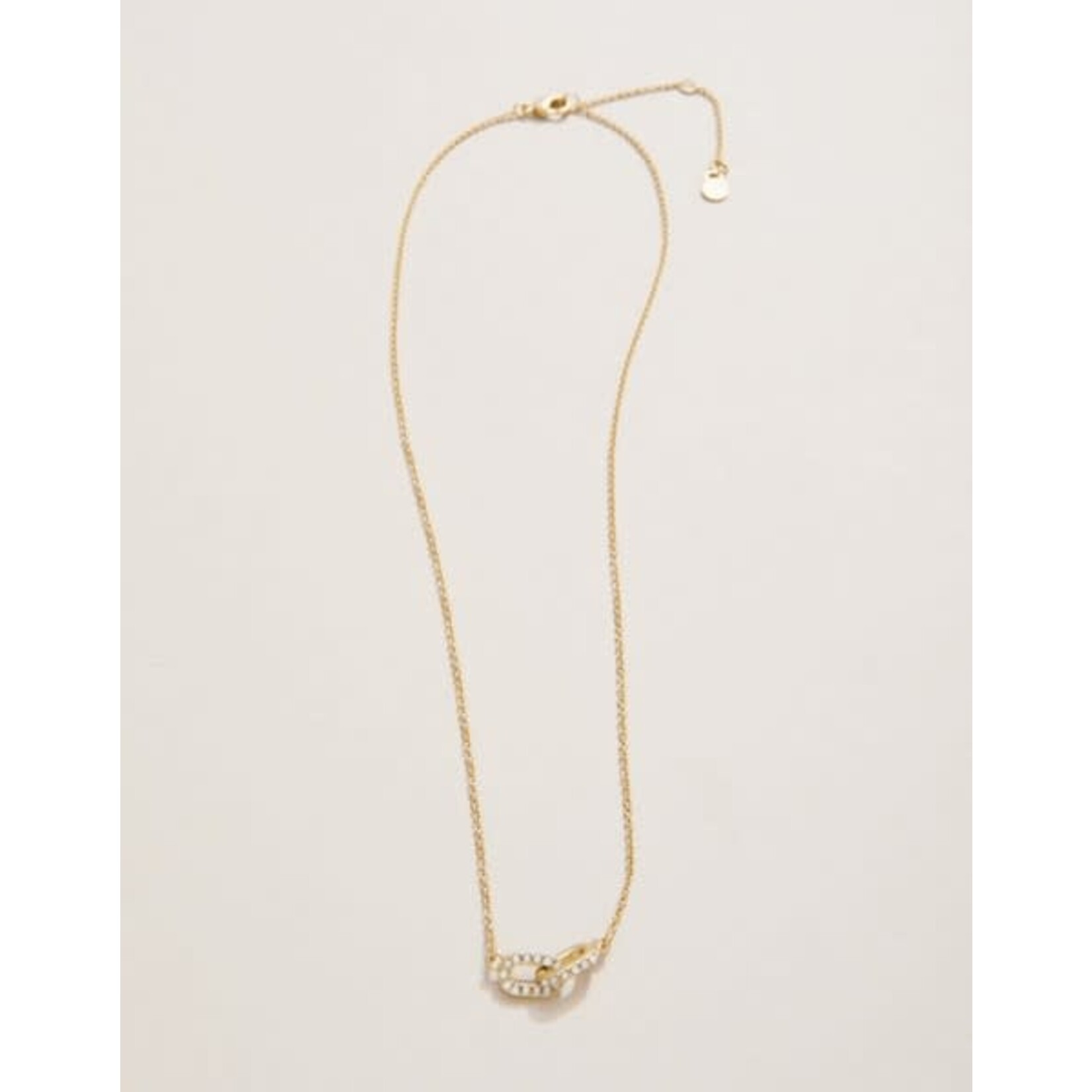 Spartina SLV Necklace 18" Forever Friends/Links Gold
