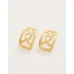 Spartina Trellis Earrings in Gold