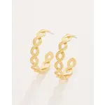 Spartina Wilson Creek Hoop Earrings Gold