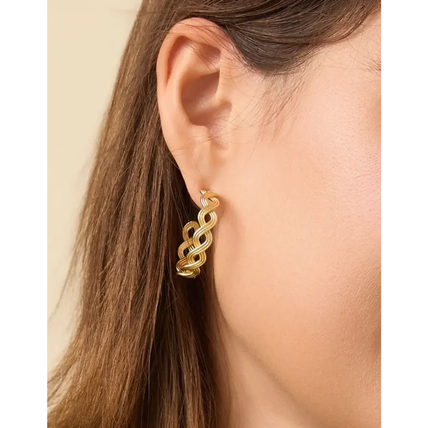Spartina Wilson Creek Hoop Earrings Gold