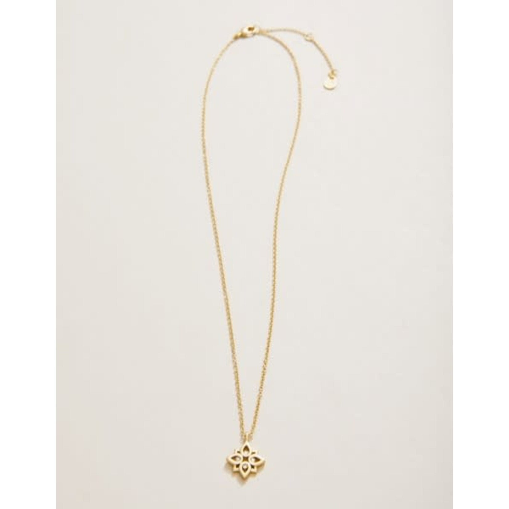 Spartina SLV Necklace 18" Never Give Up/Lotus Gold