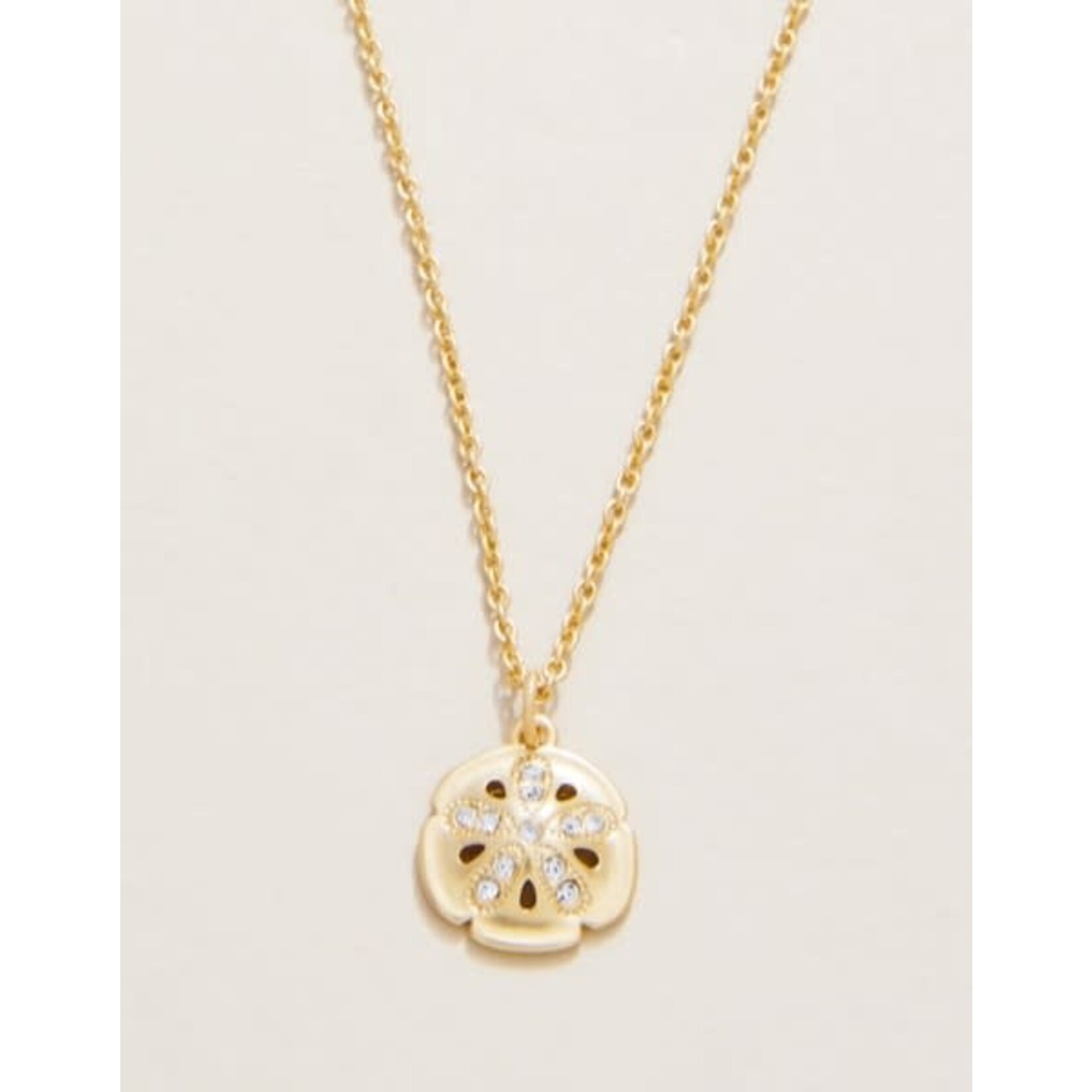 Spartina SLV Necklace 18" Treasured/Sand Dollar Gold