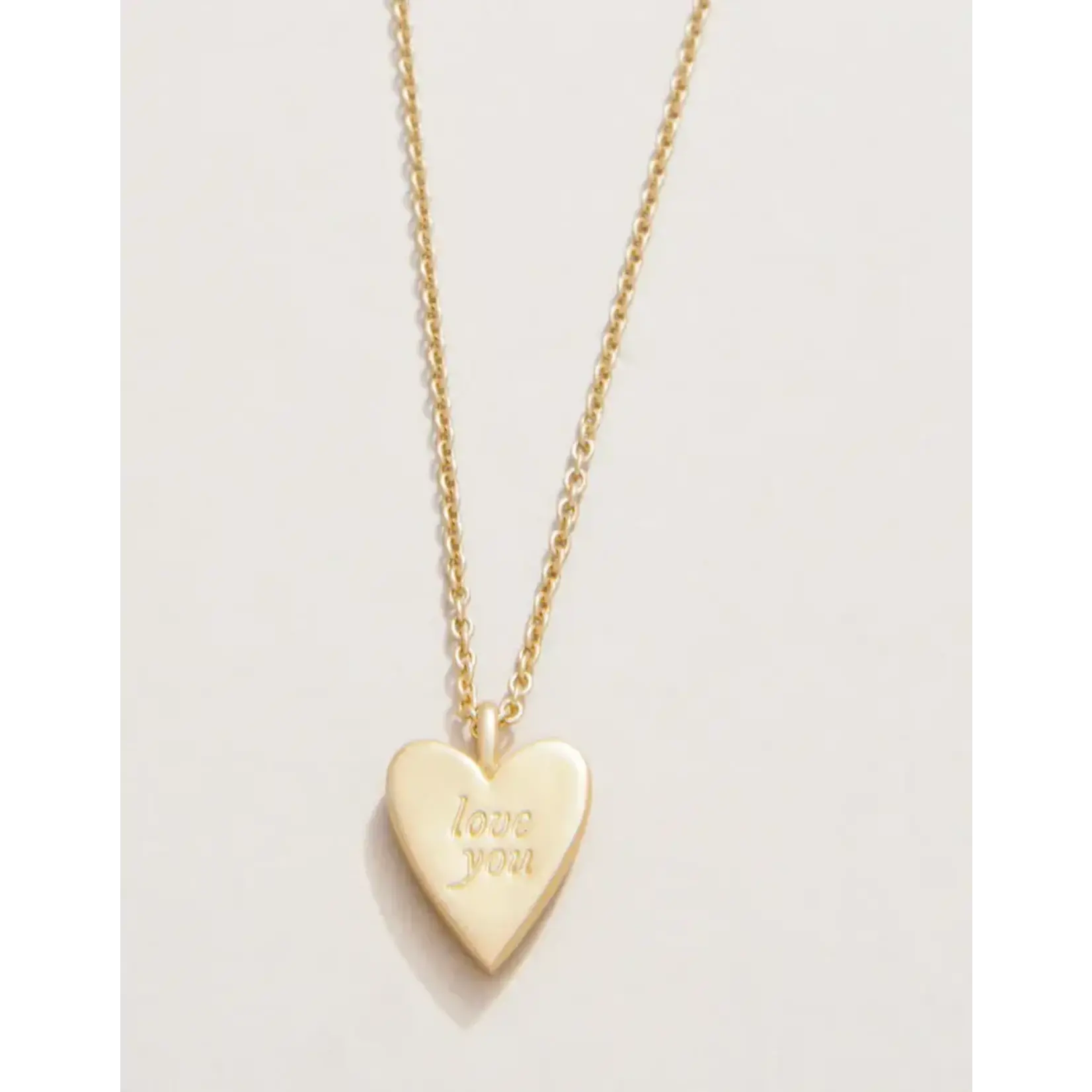 Spartina SLV Necklace 18" Mama/Heart Gold