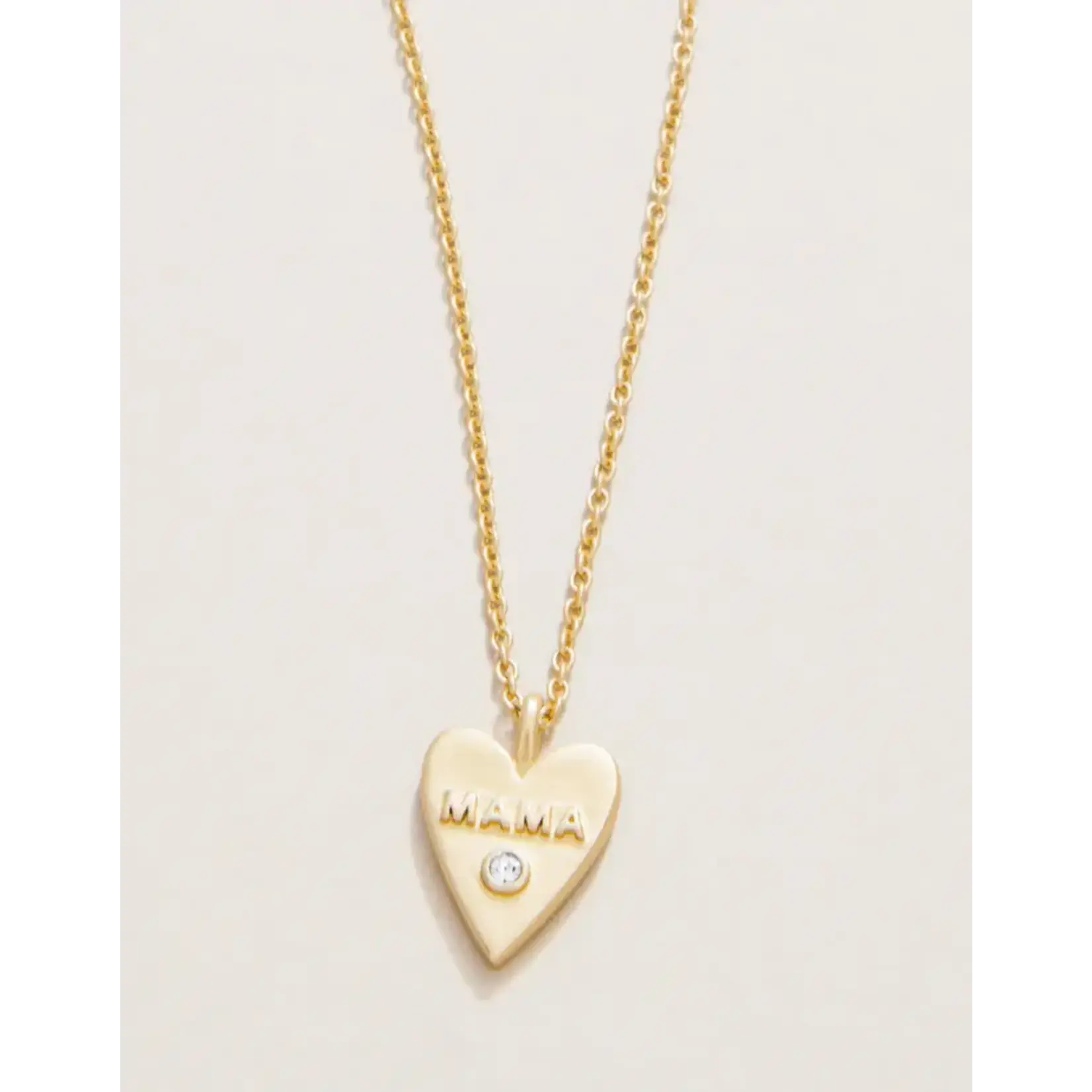 Spartina SLV Necklace 18" Mama/Heart Gold