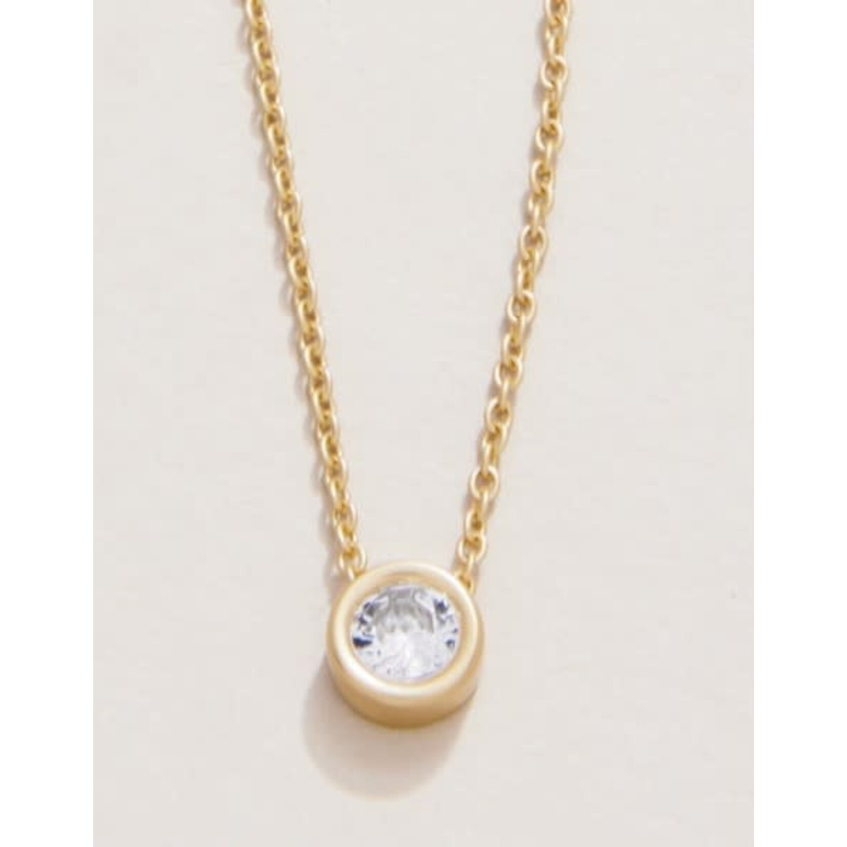 Spartina SLV Necklace 18" Ray of Hope/Gem Gold