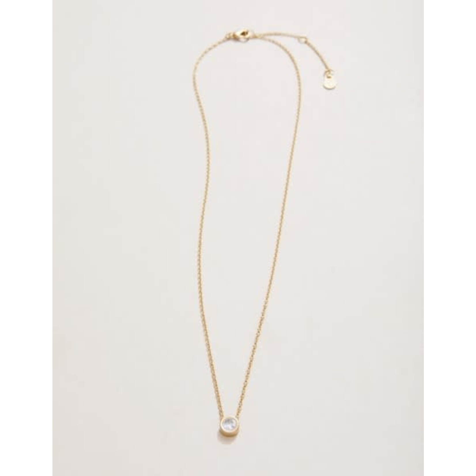 Spartina SLV Necklace 18" Ray of Hope/Gem Gold